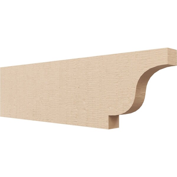Ekena Millwork 2in. W x 8in. H x 28in. L Newport Woodgrain TimberThane Rafter Tail, Primed Tan RFTUR02X08X28NEWRCPR - main